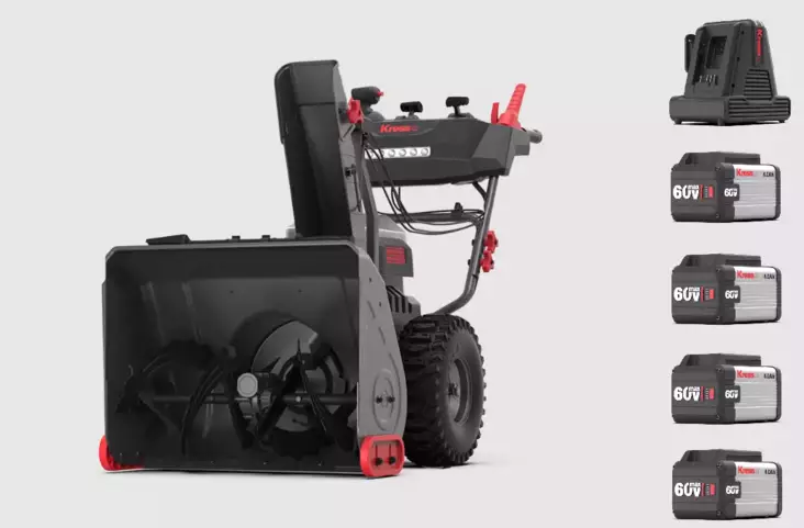 KRESS 60V AKKULUMILINKO 61CM PAKETTI - Lumilingot - KG470PAKETTI - 1